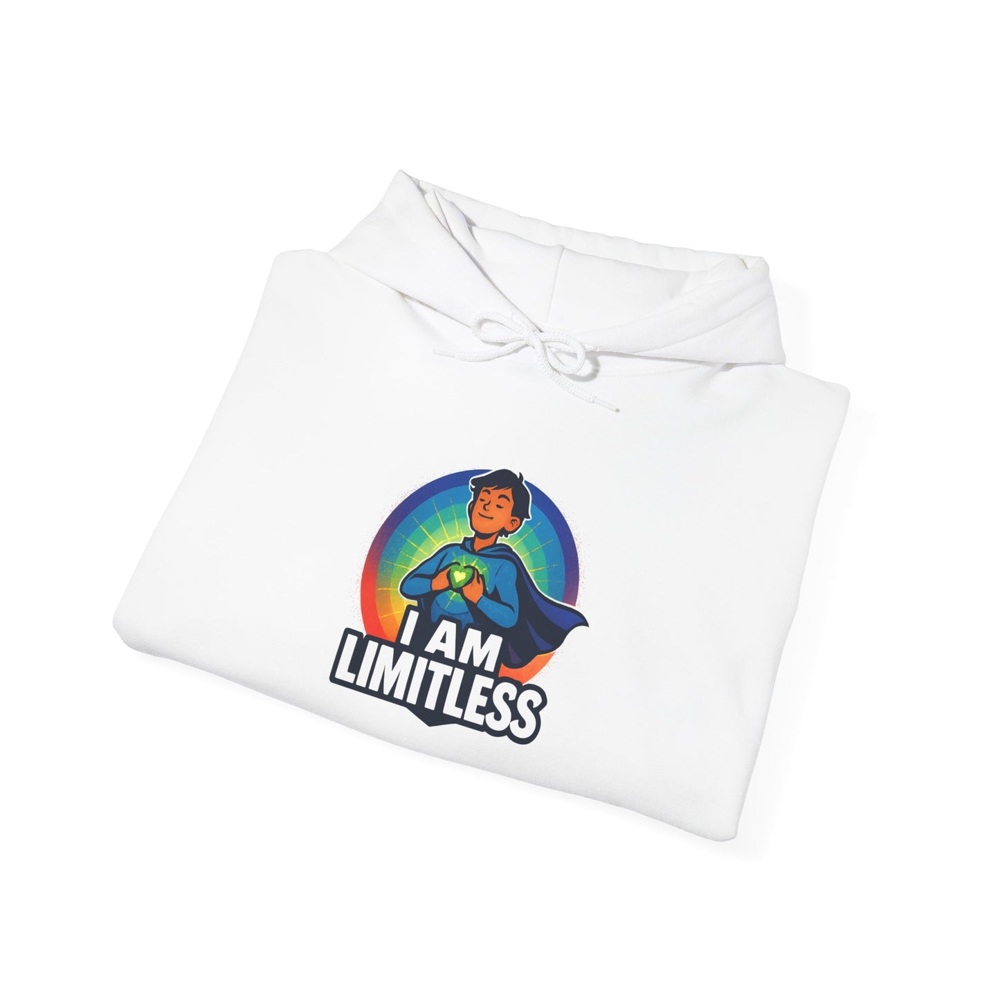 Hoodie – "I Am Limitless" Motivational Graphic Hoodie