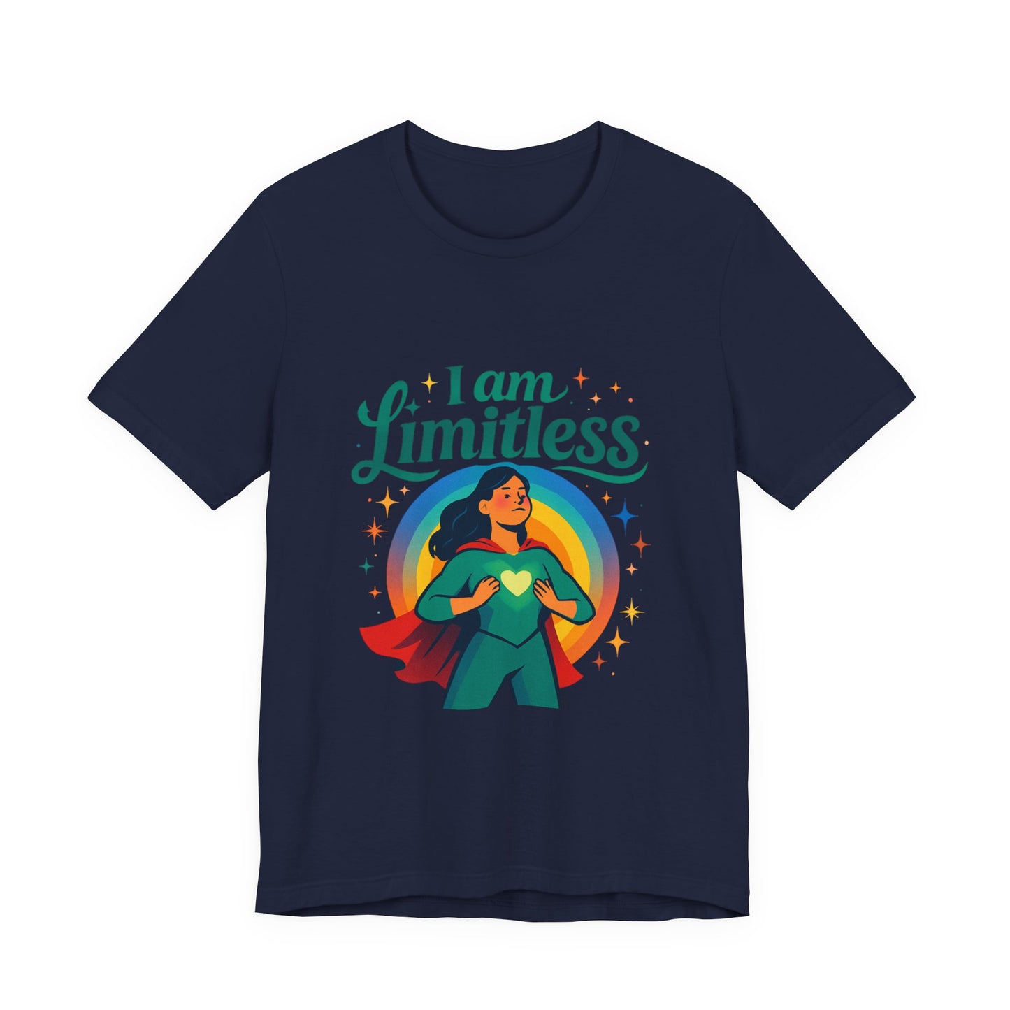 I Am Limitless Tee — Empowering Superhero Graphic T-Shirt