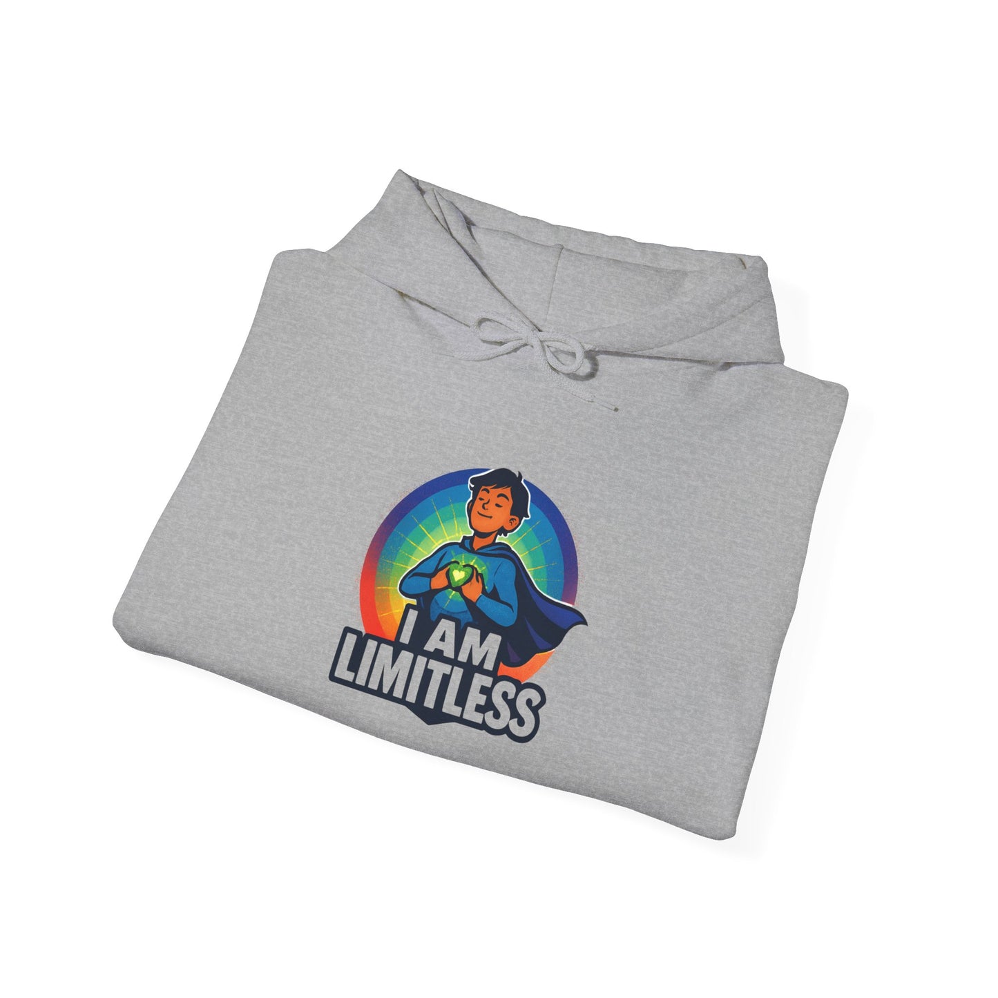 Hoodie – "I Am Limitless" Motivational Graphic Hoodie
