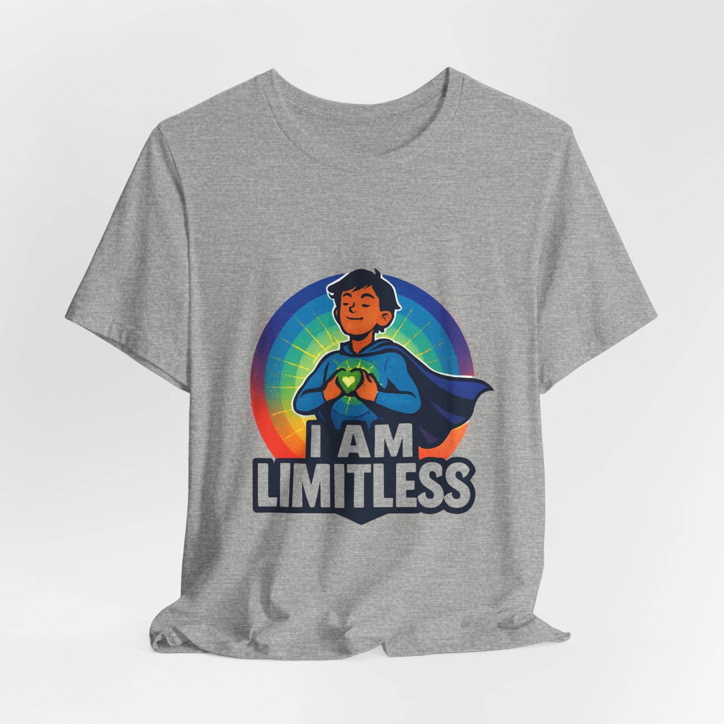 I Am Limitless Superhero Tee — Inspirational Graphic T-Shirt