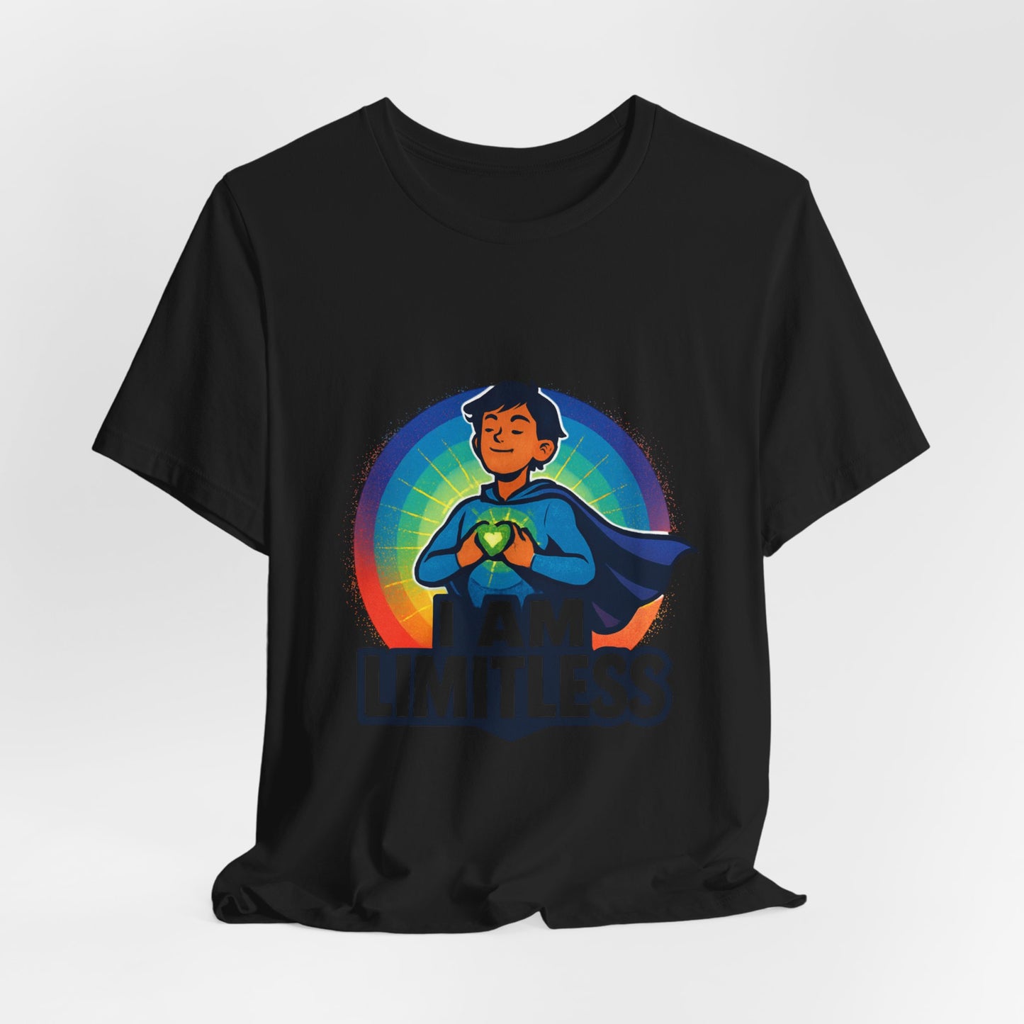 I Am Limitless Superhero Tee — Inspirational Graphic T-Shirt