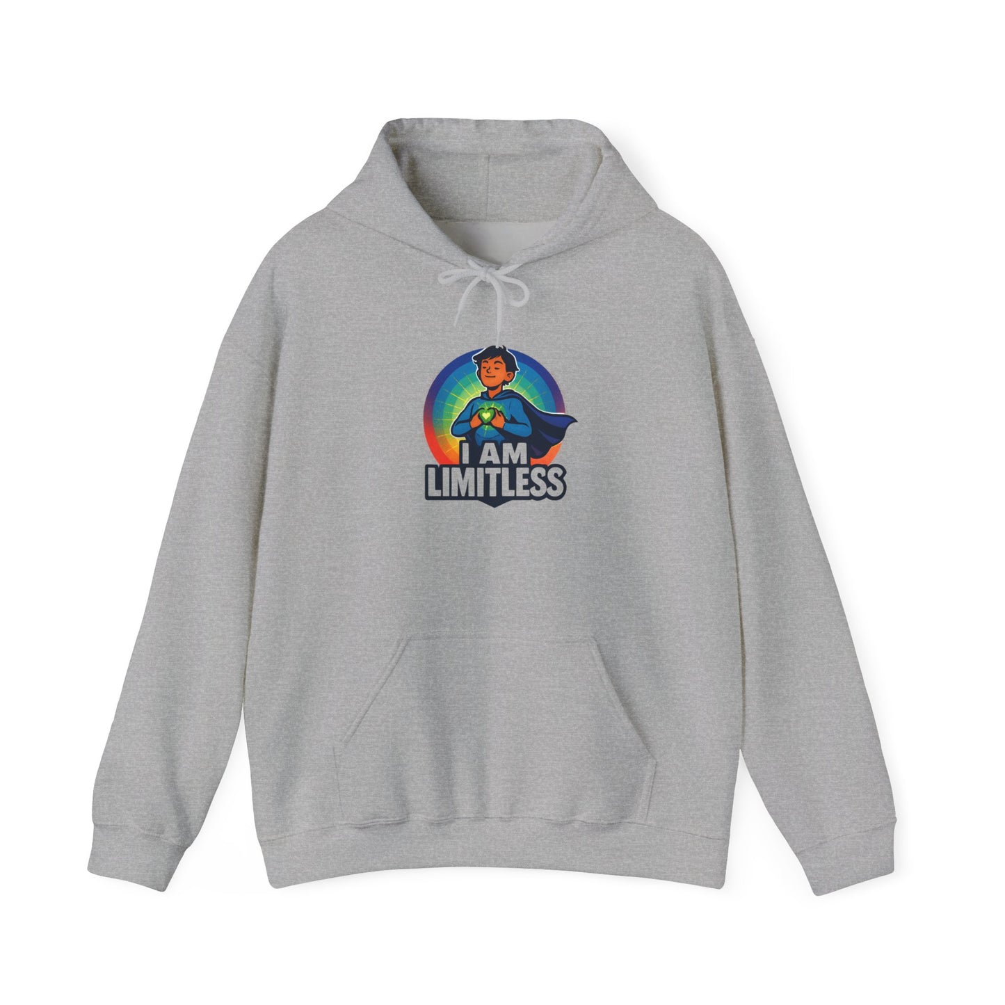 Hoodie – "I Am Limitless" Motivational Graphic Hoodie