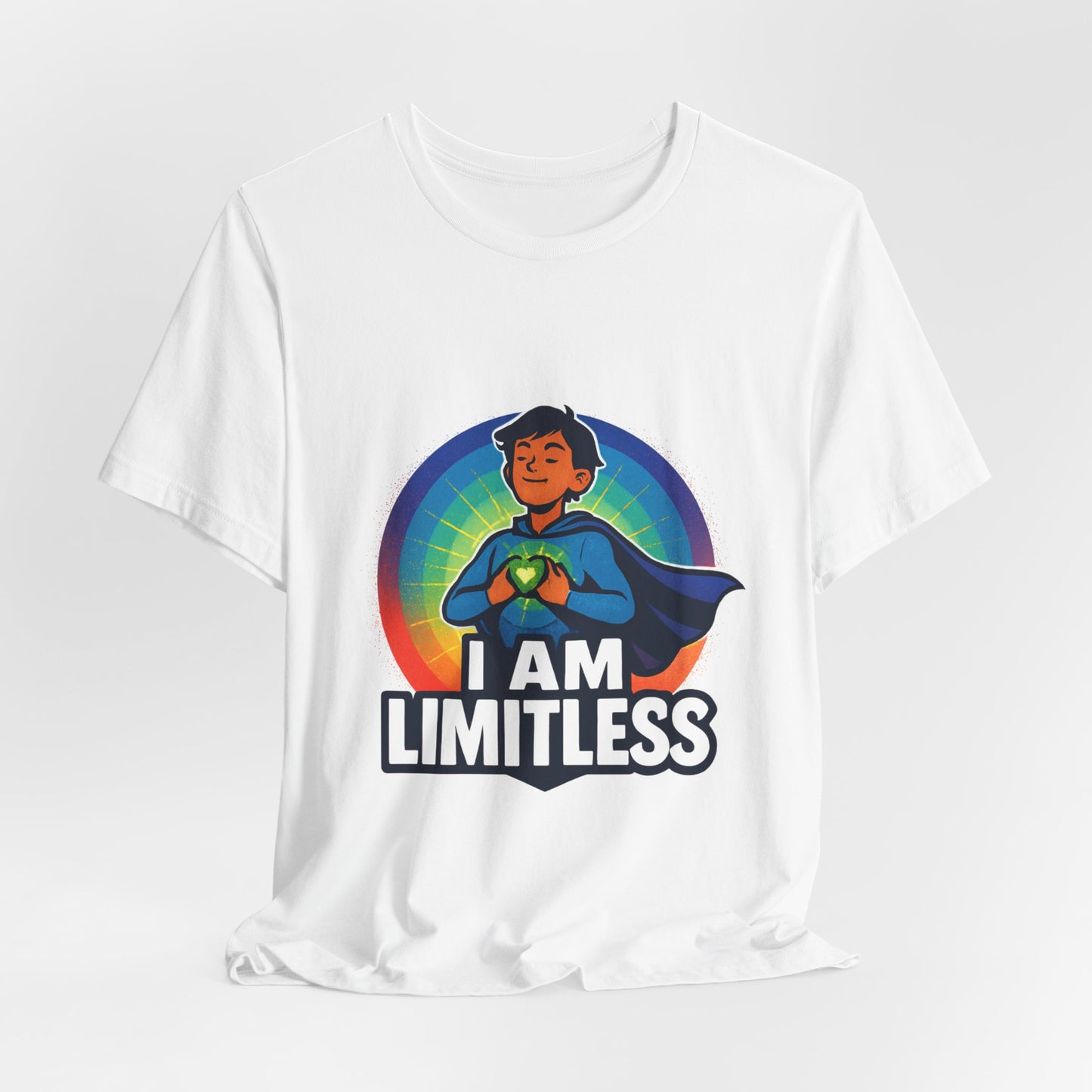 I Am Limitless Superhero Tee — Inspirational Graphic T-Shirt
