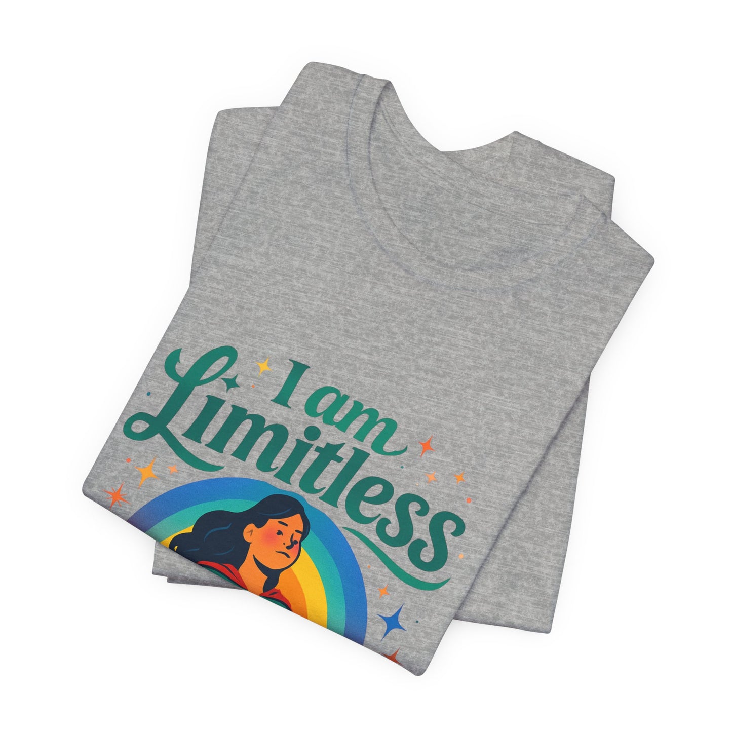I Am Limitless Tee — Empowering Superhero Graphic T-Shirt