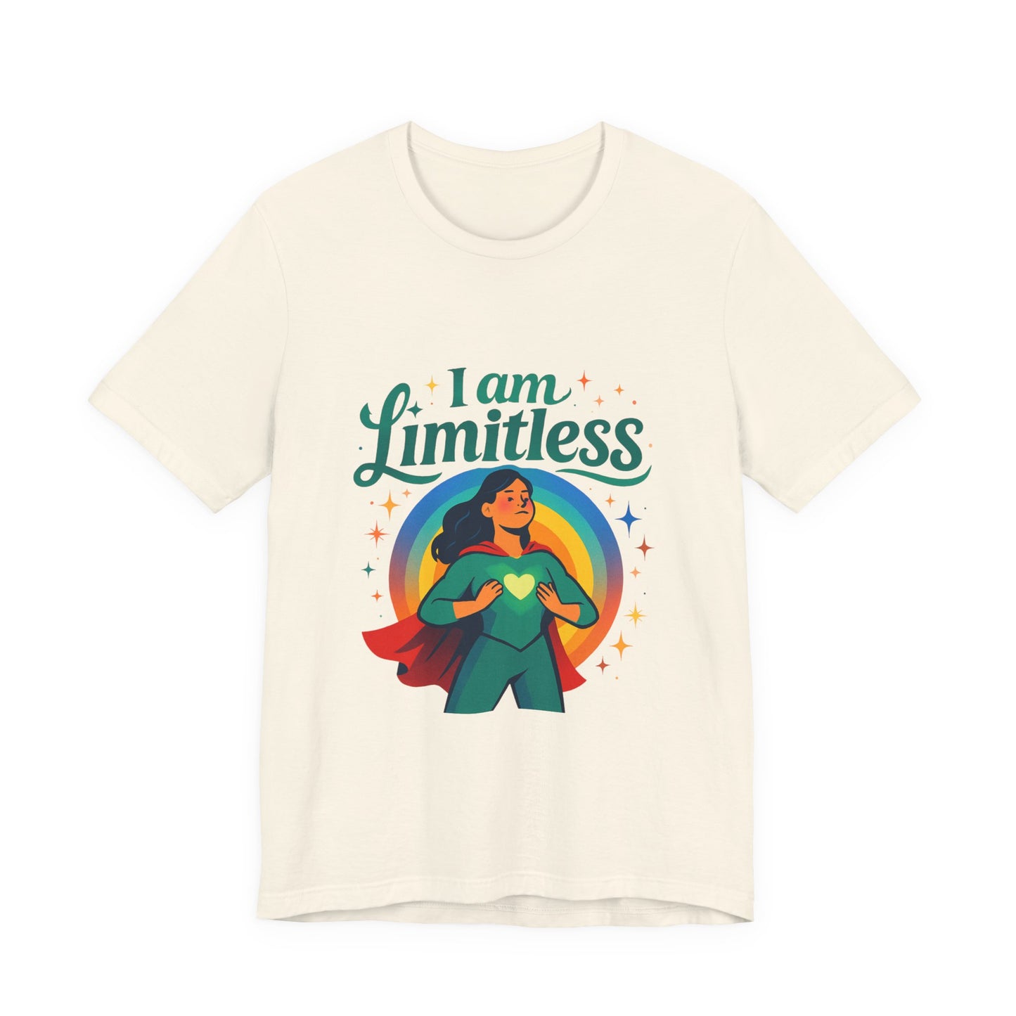 I Am Limitless Tee — Empowering Superhero Graphic T-Shirt