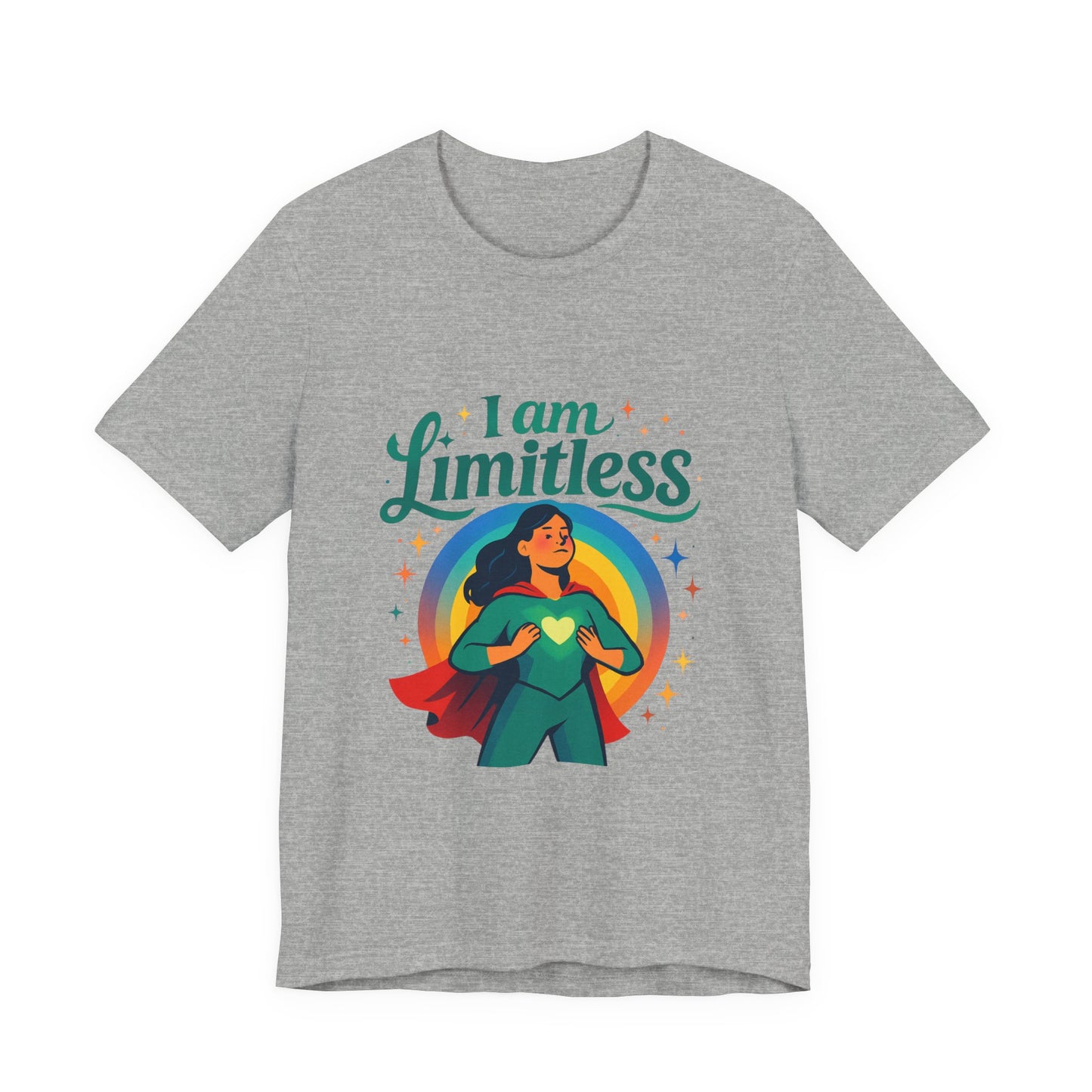 I Am Limitless Tee — Empowering Superhero Graphic T-Shirt
